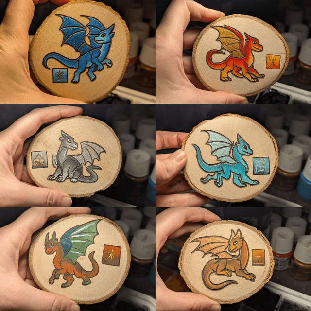 Rondin Korotaki - &quot;Les dragons élémentaires&quot;