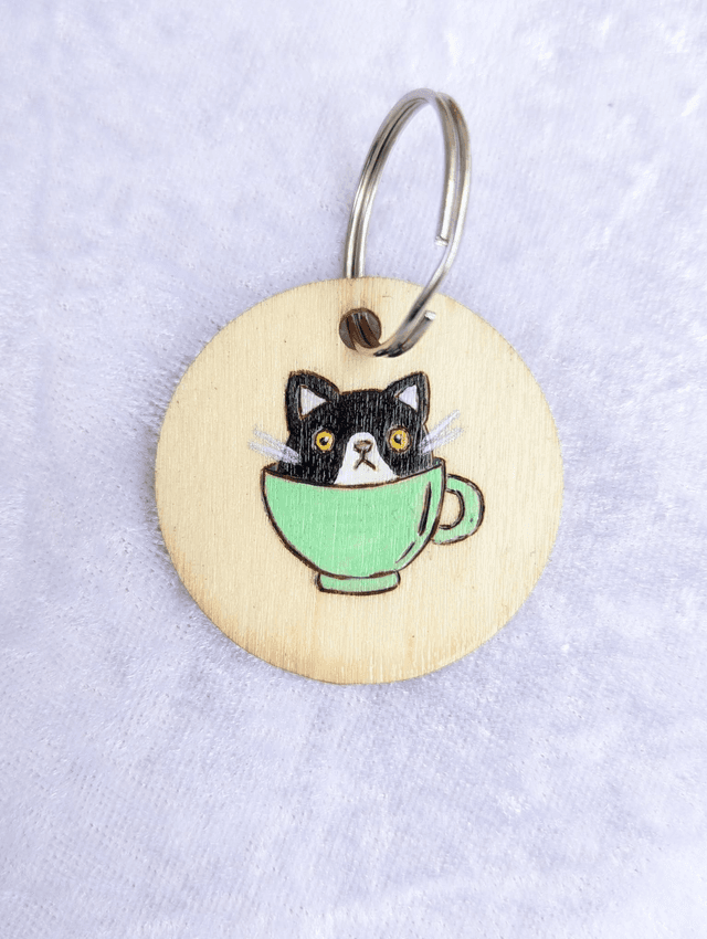 Porte-clé &quot;chat&quot;