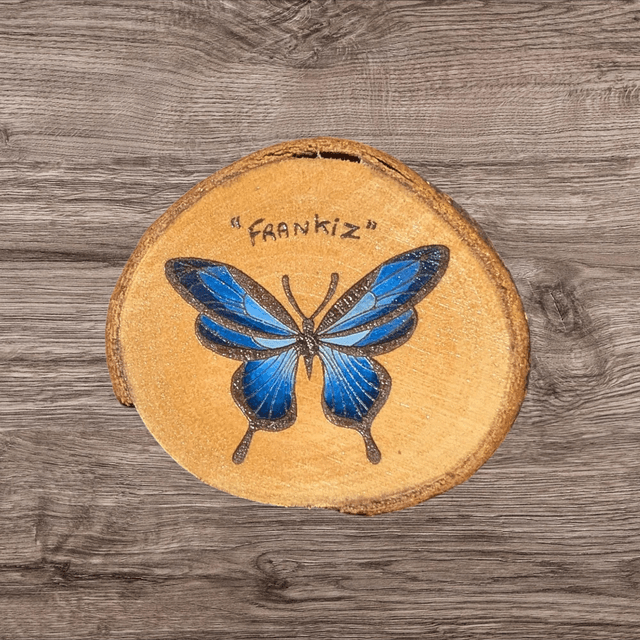 Rondin Korotaki - &quot;papillon Bleu&quot;